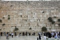 Orthodox Jewish Men at the Western Wall in Jerusalem